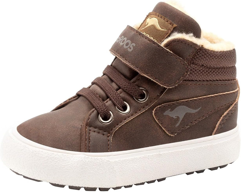 KangaROOS Unisex Kinder KAVU Iii Sneaker 24 EU Braun Dark Brown Sand 343, 24 EU Braun Dark Brown San