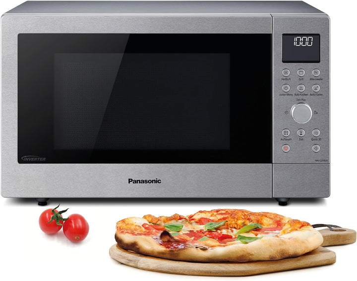 Panasonic NN-CD58 Mikrowelle ( 1000 Watt, mit Grill und Heissluft, Inverter Mikrowelle, 27 Liter, ge