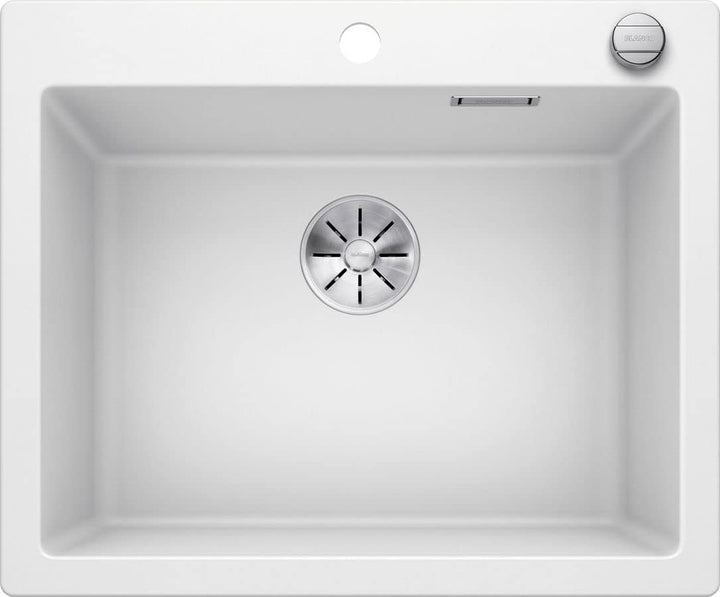 BLANCO PLEON 6 | SILGRANIT weiss | Einbauart: Einbau von Oben | mit Ablauffernbedienung | 60er Unter