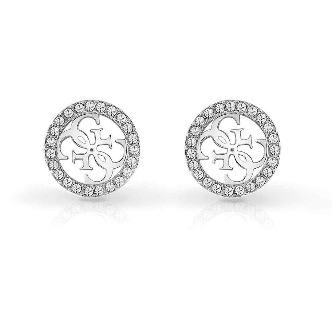 GUESS PAVE 4G LOGO STUDS (RH), silber(silver), Gr. N