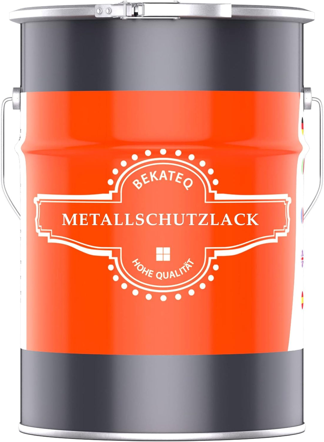 BEKATEQ Metallschutzlack 4in1 Metallfarbe 5L Narzissengelb I Grundierung + Rostschutzfarbe + Zwische