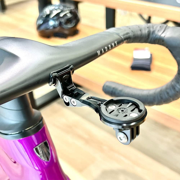 Cestbon Fahrradhalterung für Garmin Edge Wahoo Elemnt Combo Mount für Trek New Madone Integrierter L