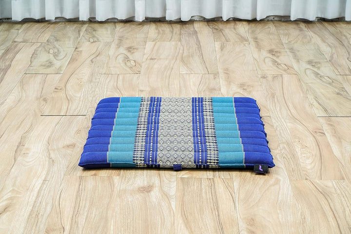 Leewadee Meditationsset Yogaset aus Meditationskissen Zafu und Kleiner rollbarer Sitzmatte Zabuton Ö