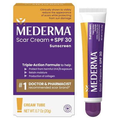 Mederma Advanced Scar Cream Plus SPF 30, 0.7 Ounce, 20 grams