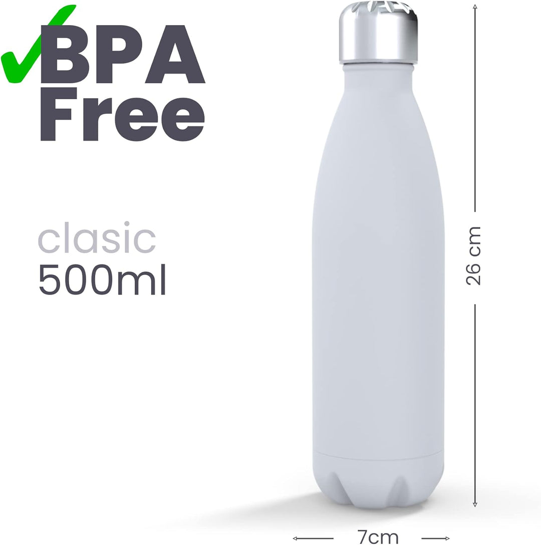IBILI - Thermokanne Venice, 500 ml, Edelstahl 18/10, Doppelwand, wiederverwendbar Venezia 500 ml, Ve