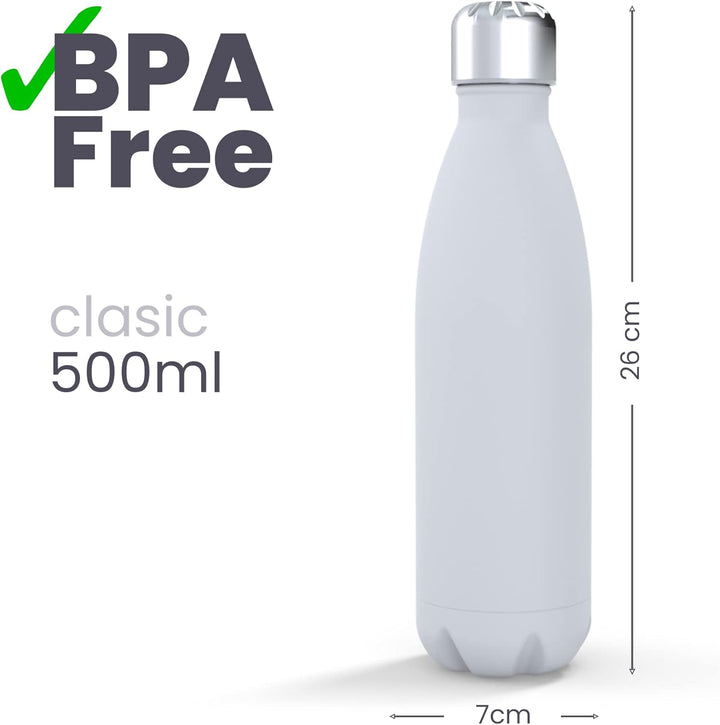 IBILI - Thermokanne Venice, 500 ml, Edelstahl 18/10, Doppelwand, wiederverwendbar Venezia 500 ml, Ve