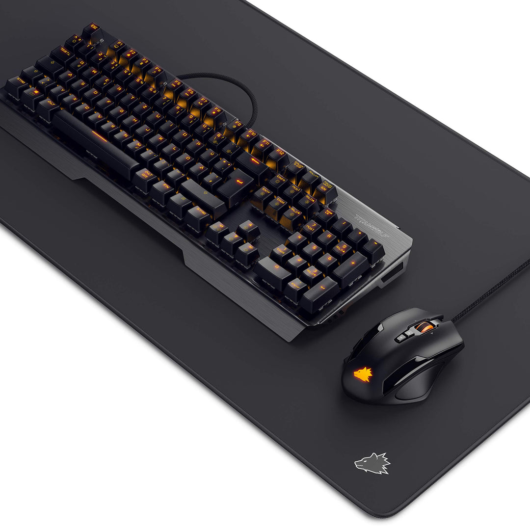 Titanwolf Gaming Set - mechanische Tastatur ALUMAR MMO 10800dpi Gaming Maus Specialist XXL Mauspad S
