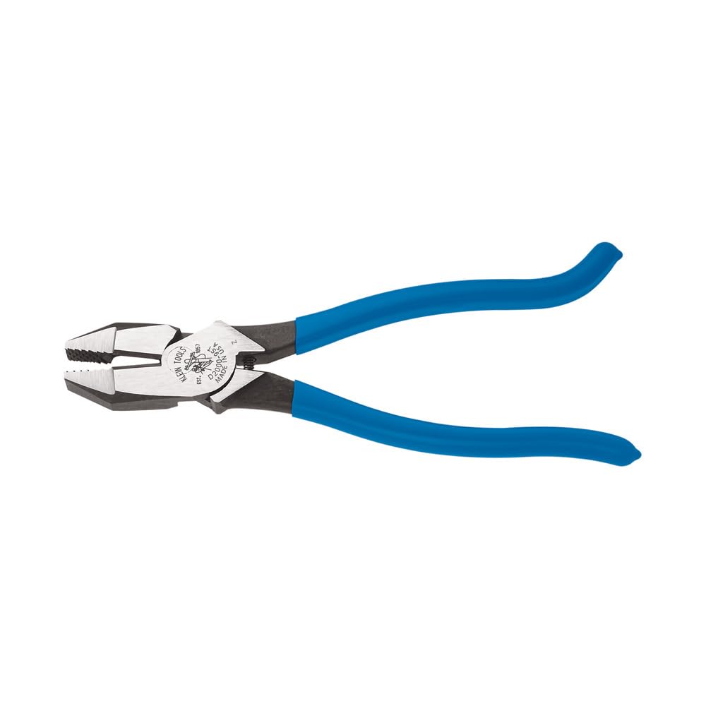 Ironworker Tool Heavy Duty Cutting Pliers, 9-Inch Plier for Rebar Work is Spring Loaded Klein Tools