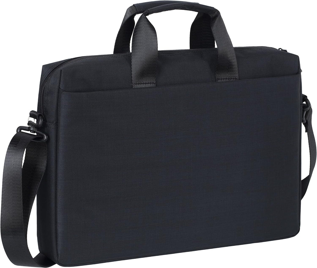 Rivacase Notebooktasche bis 15,6 Zoll – Modische Schultertasche mit Aussenfächern für notwendiges Zu