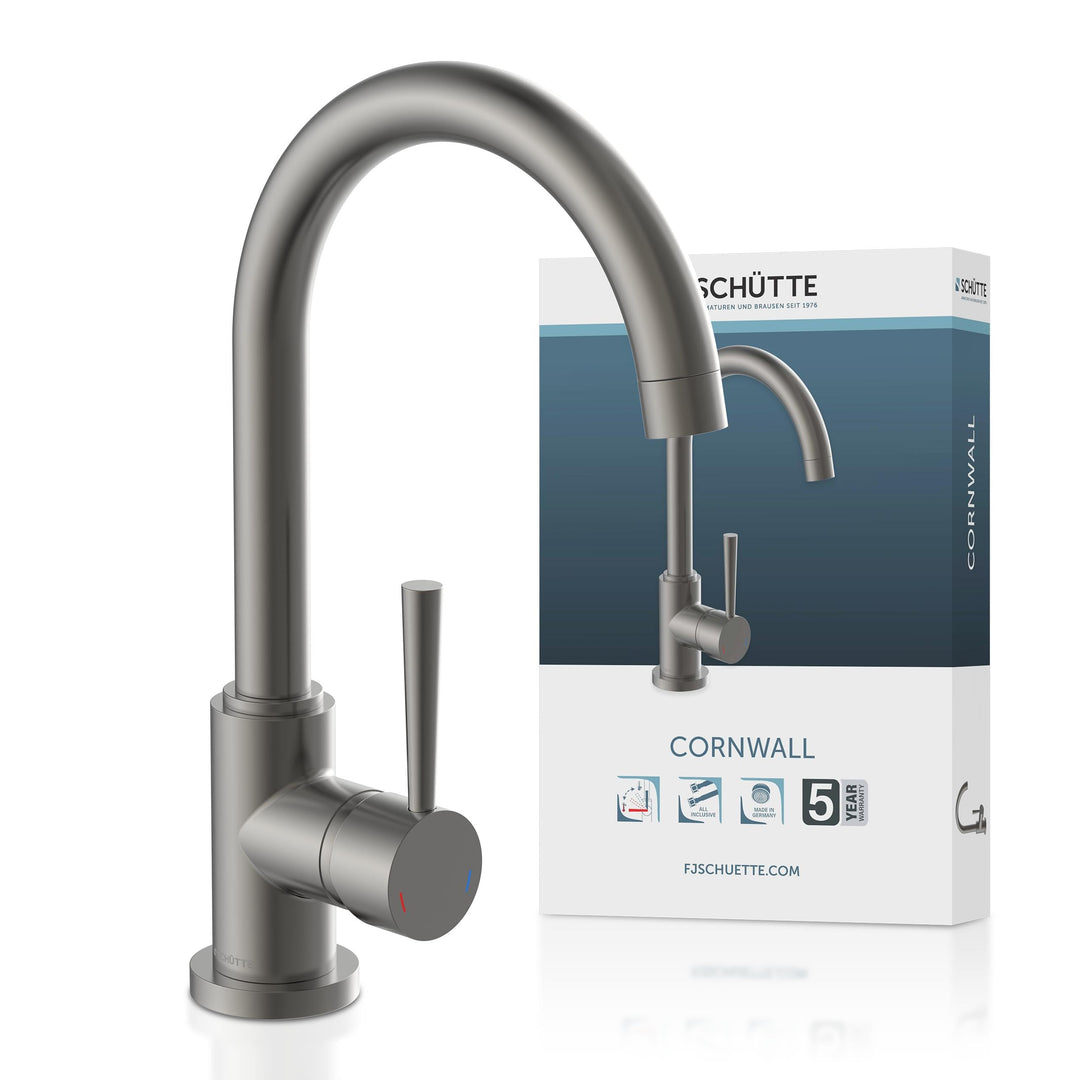 SCHÜTTE 79162 Spültischarmatur CORNWALL, Wasserhahn Küche, Energiesparfunktion, 360° schwenkbar, ide