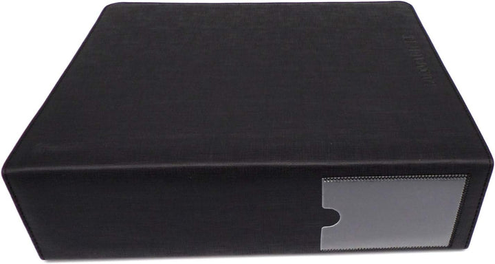 docsmagic.de 3-Ring Premium Album Black + 100 9-Pocket Premium Pages - Schwarz - PKM - YGO - MTG, Pr