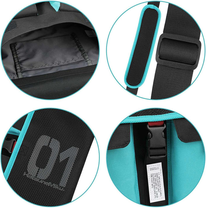 FIREFIRST x Hatsune Miku & Kagamine Rin/Len Schule Schultertaschen .Türkis W36×H30×D12.5（cm）, .Türki