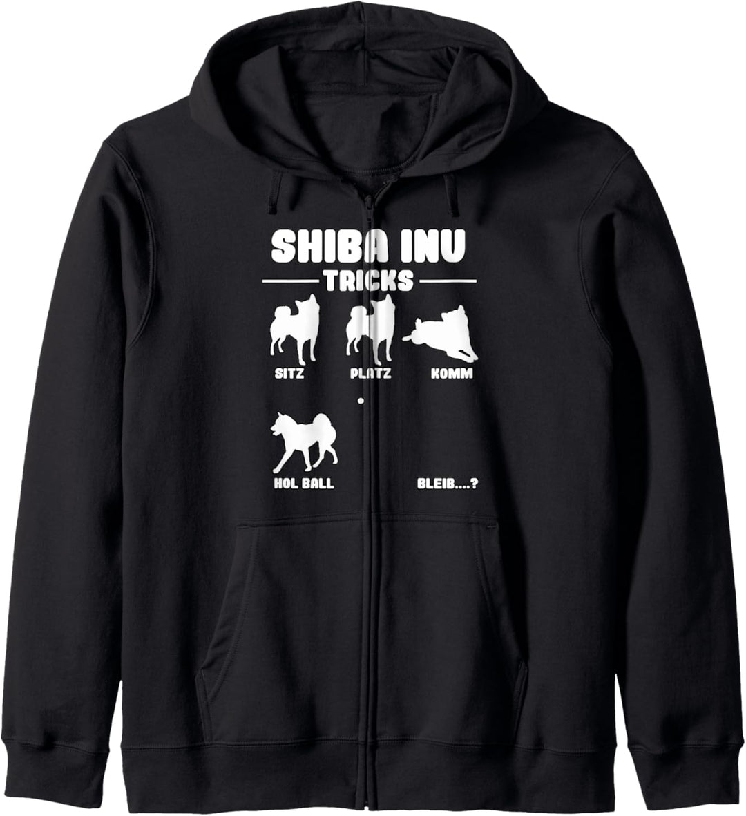 Witziges Shiba Inu Akita Inu Hunde Tricks Kapuzenjacke