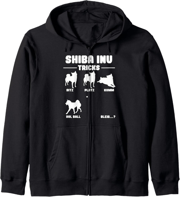 Witziges Shiba Inu Akita Inu Hunde Tricks Kapuzenjacke