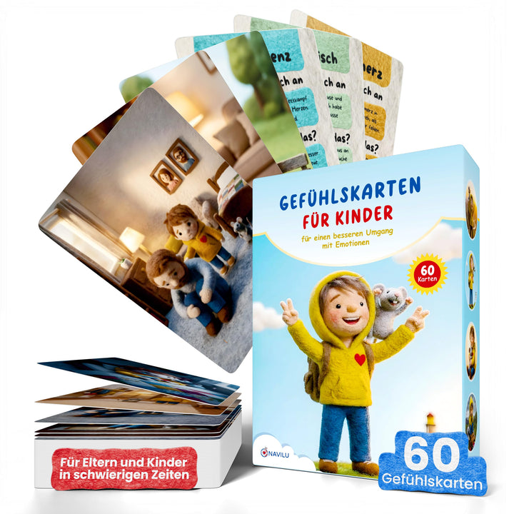 Gefühlskarten für Kinder bei Trennung & Scheidung – 60 pädagogische Emotionskarten zur Selbstregulat
