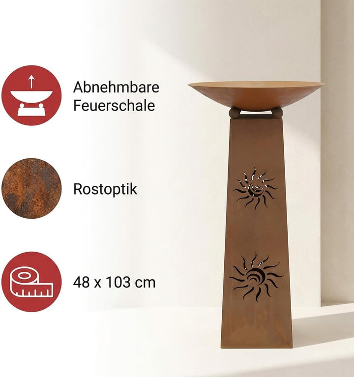 Säule Sonne, 2-teilig