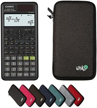 CALCUSO Sparpaket: Casio FX-87DE Plus 2 technisch-wissenschaftlicher Taschenrechner + WYNGS Schutzta