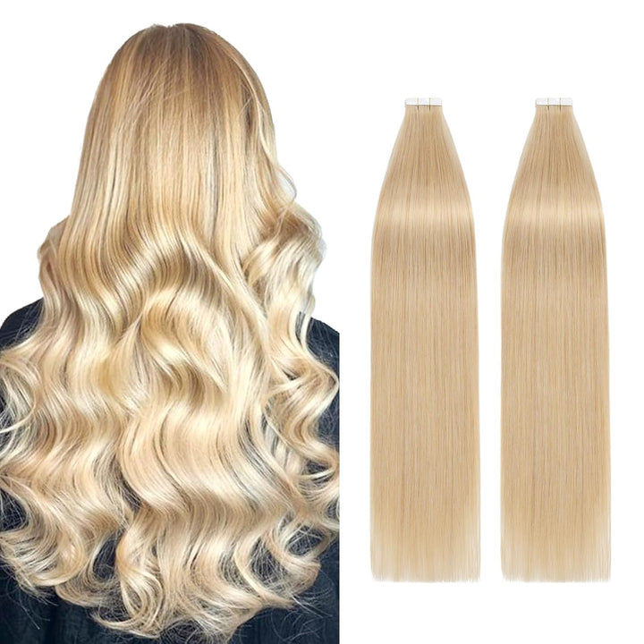 Silk-co Tape in Extensions Echthaar 40stk, Remy Tape Extensions Echthaar, Skin Weft Haarextensions K