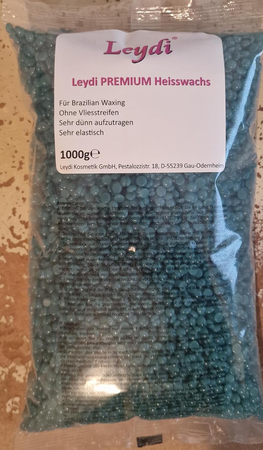 Leydi PREMIUM Heisswax Azulen 2Kg