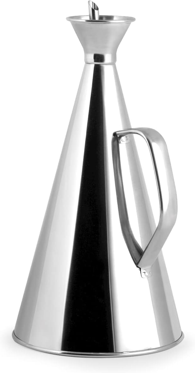 Happy Friends - Ölspender/Ölkännchen Tropffrei - Edelstahl - Silber - 1/4 L