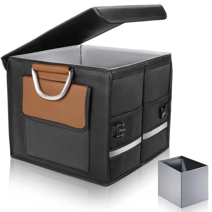 Kofferraumtasche Kofferraum Organizer mit Deckel, Autobox Auto Tasche Wasserdicht Zusammenklappbarer