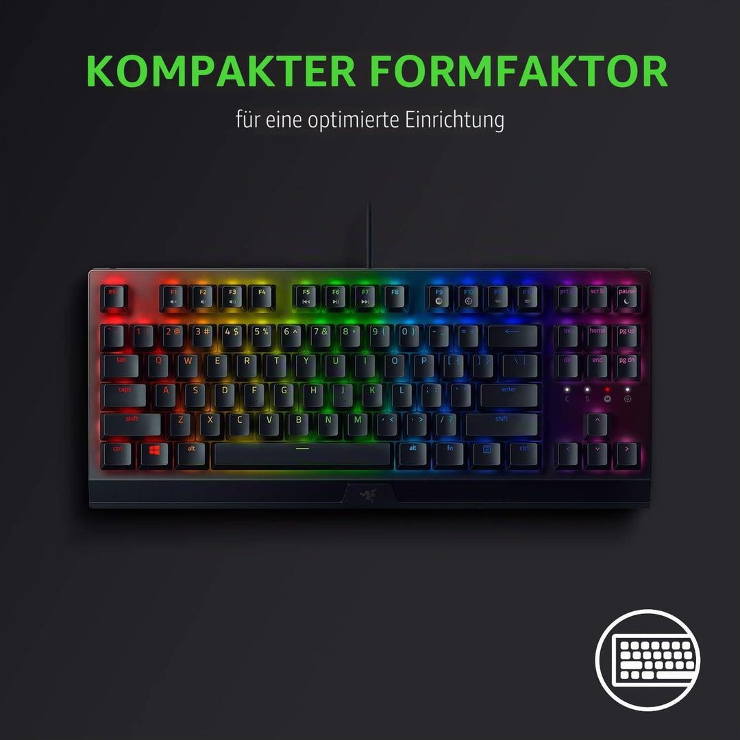 Razer BlackWidow V3 Tenkeyless (Green Switch) - QWERTY Layout Single, Single
