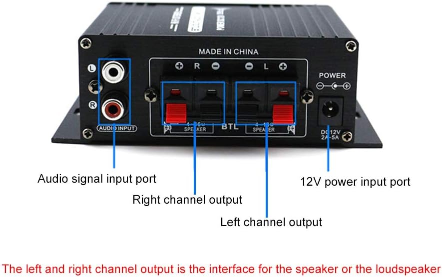 AK170 12 V Mini o Endverstärker Digital o Receiver AMP Zweikanal 20 Watt + 20 Watt Bass Höhen Lautst