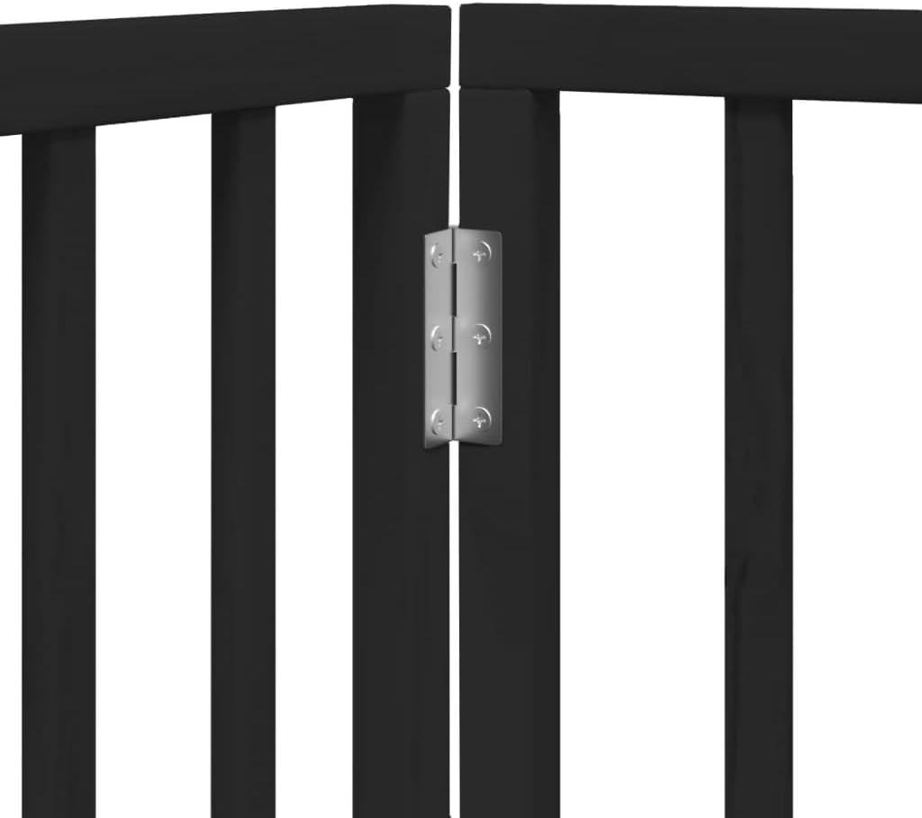 vidaXL Hundetor 3-TLG., Hundegitter Faltbar Pflegeleicht, Schutzgitter für Wohnzimmer Küche Treppe,