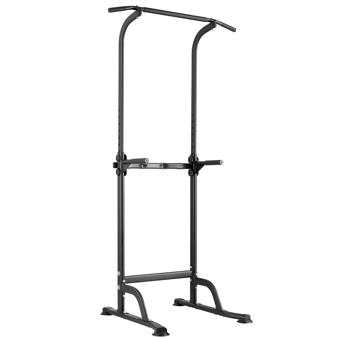 Heimfitness Kraftturm, Dip Station, Verstellbare Klimmzugstange für Ganzkörpertraining Stabiler All-