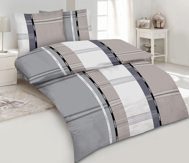 Dresscode 3tlg Winter Bettwäsche Set Fleece Microfaser Übergrösse 200 cm x 200 cm + 80 cm x 80 cm NE