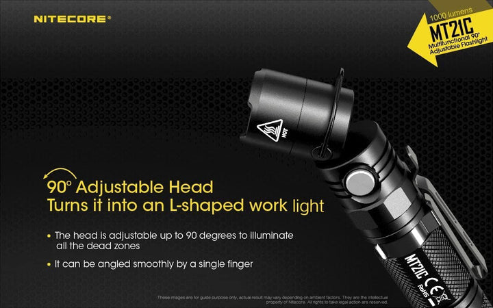 Nitecore Mt21c Taschenlampe, Schwarz, Nicht zutreffend Single, Single