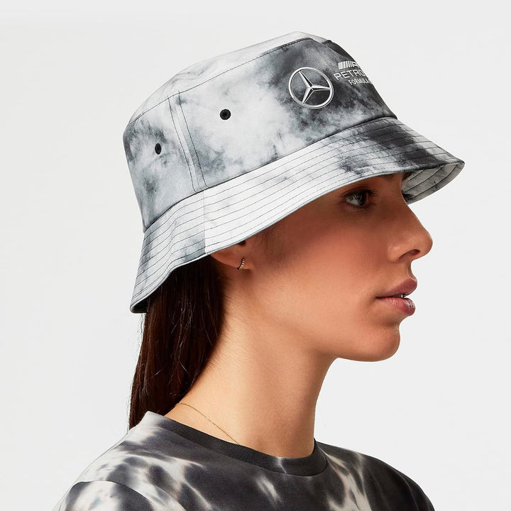 MERCEDES AMG PETRONAS Formula One Team - Tie-Dye-Bucket-Kappe - Grau - Unisex - Grösse: Einheitsgrös