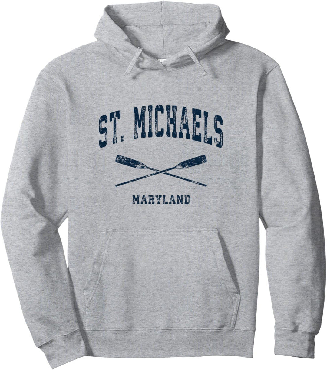 St. Michaels Maryland Vintage Nautical Gekreuzte Ruder, Marineblau Pullover Hoodie