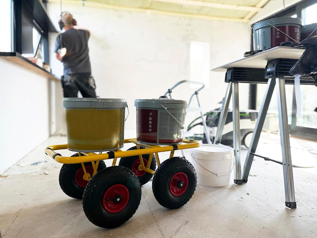 Ravendo Plattenwagen Transportwagen Dolly 4 Rad 300 Kg TD 300-4W Schwerlast Lasten Karre Transportka