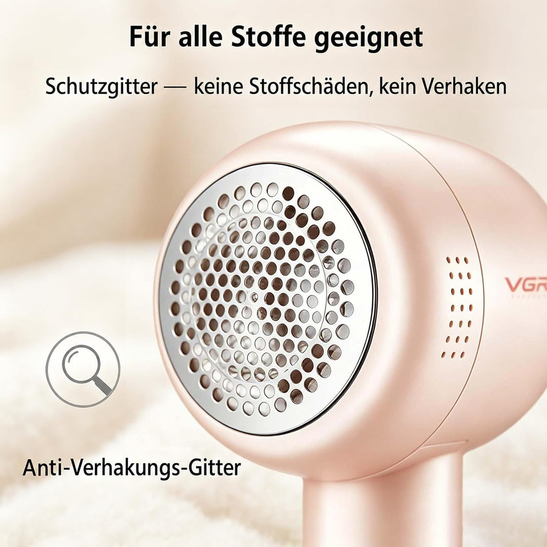 VGR 813 Fusselrasierer Elektrisch Für Kleidung, Fusselrasierer Aufladbar Rosa, Rosa