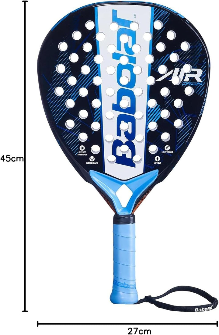 Babolat, Griff für Schläger Modell Air Origin, Einheitsgrösse, Farbe Blau, Material Synthetik, Ideal
