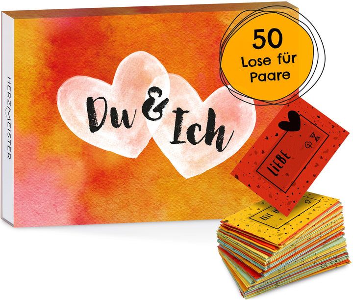 Herzmeister Geschenk für Paare - 50 unvergessliche Date Ideen für Paare - Pärchen Geschenk für eine