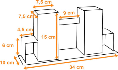 Estexo 2/4x Brennholzstapelhilfe Feuerverzinkt, Brennholz, Stapelhilfe, Regal, Kaminholz, Kaminholza