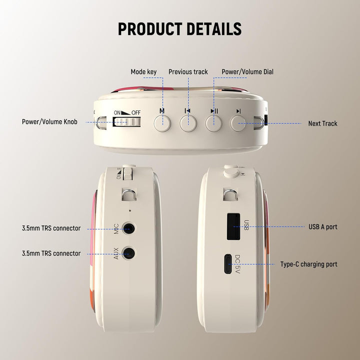 NEEWER Sprachverstärker mit Wired Headset Mikrofon, Lautsprecher, Schultergurt, AUX Ausgang, USB C w
