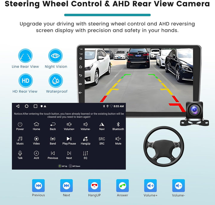 Hikity 2G 64G Android 15 Autoradio Für Peugeot 3008 2009-2015 mit Wireless Carplay Android Auto,9 Zo