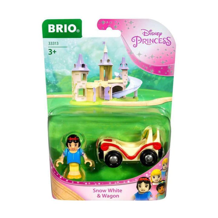 BRIO Disney Princess 33313 Schneewittchen mit Waggon - Ergänzung Holzeisenbahn - Empfohlen ab 3 Jahr