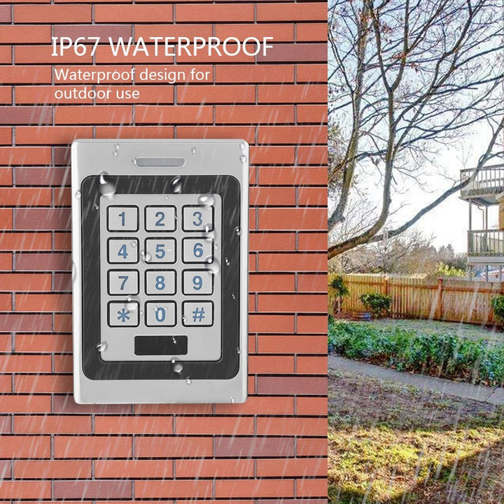 ASHATA RFID Türöffner Codeschloss, wasserdichte Tür Zutrittskontrollsystem Access Control System,RFI