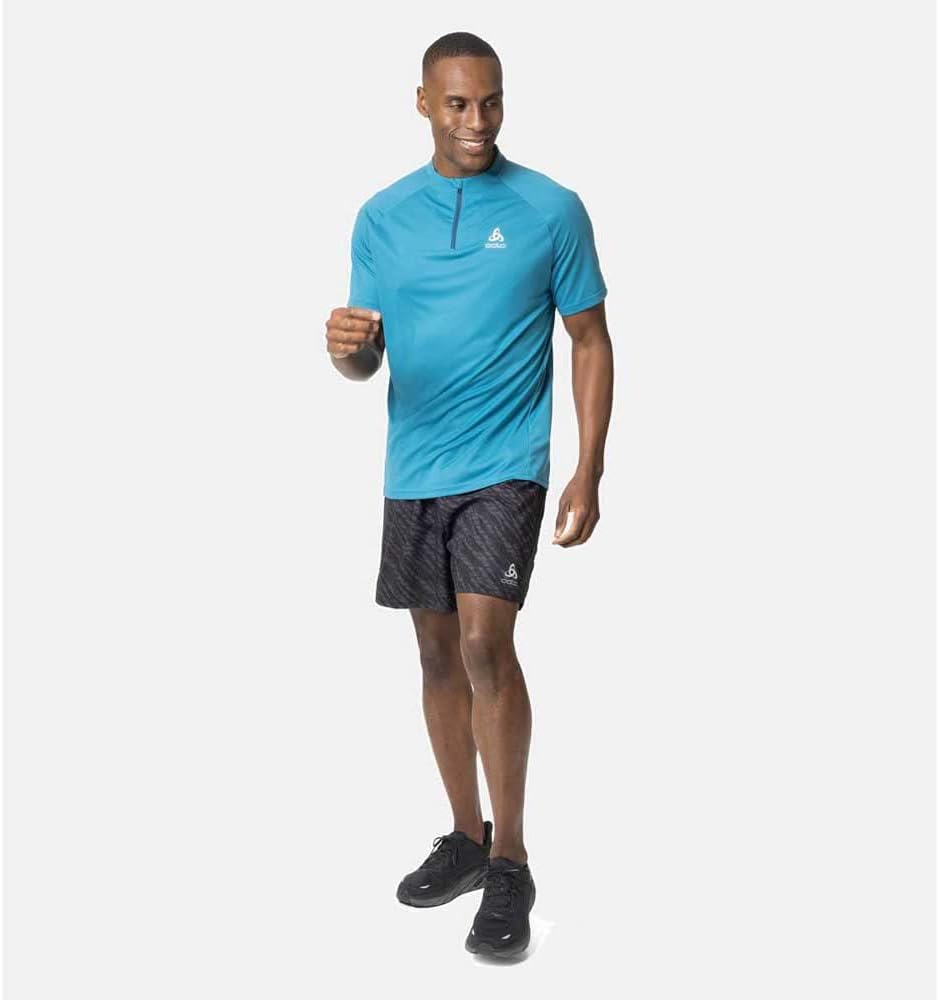 Odlo Herren Essentials_313802 Kurzarm Laufshirt (1er Pack) M Saxony Blue, M Saxony Blue