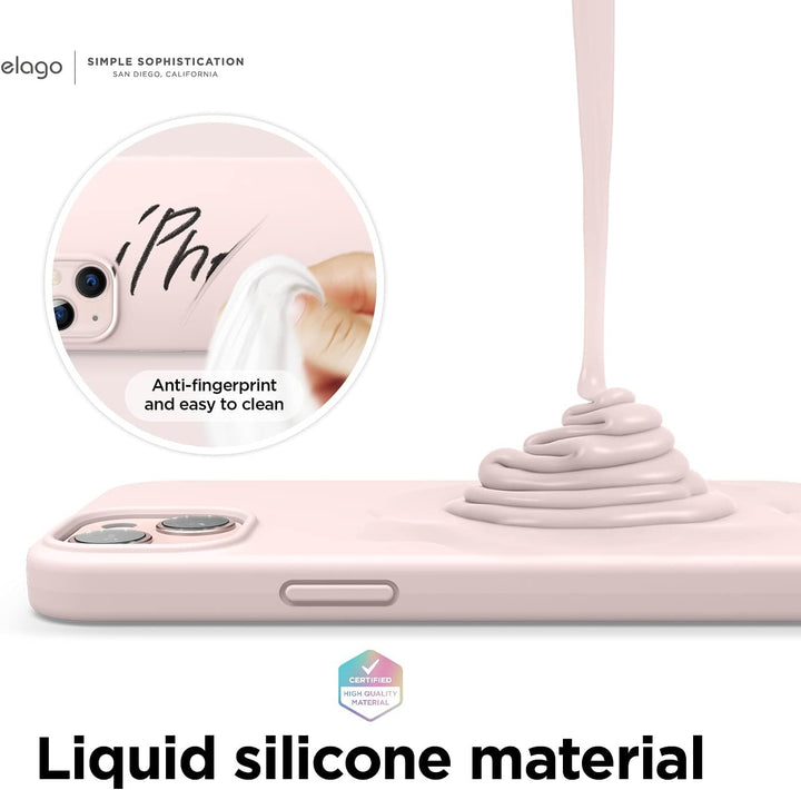 elago Liquid Silikon Hülle kompatibel mit iPhone 13 (6,1 Zoll), hochwertiges Silikon, Rundumschutz f
