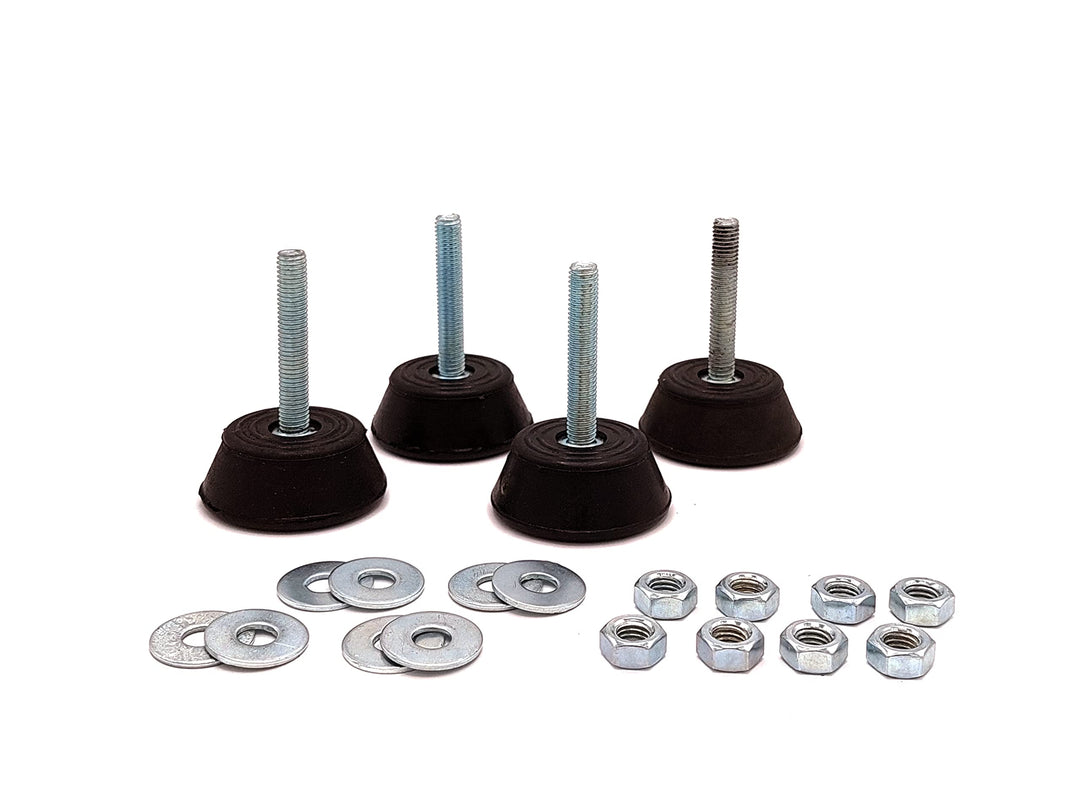 Fischer Vibrationsdämpferfuss für Aussen-Klimaanlage, Grau Anti-Vibrationsfüsse auf dem Boden, Anti-