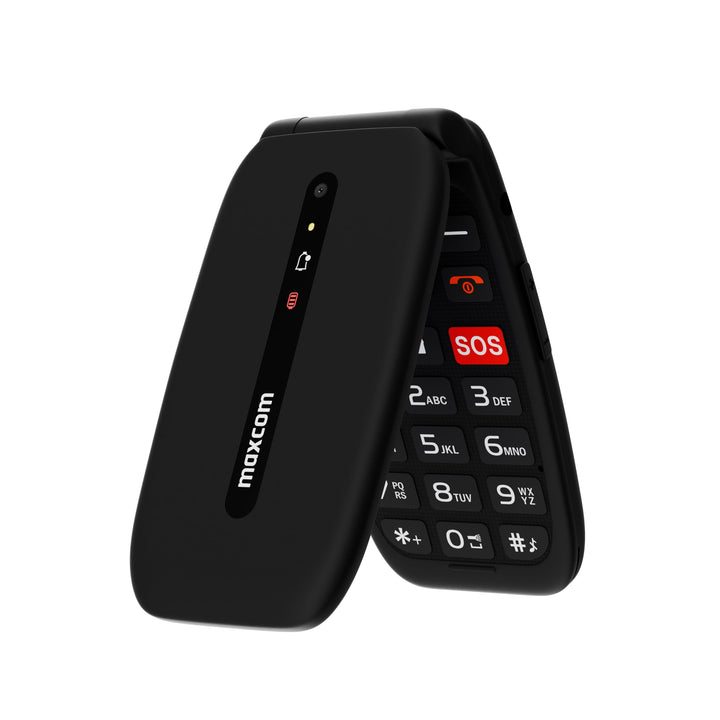 MAXCOM MM828 4G-Handy für ältere Menschen mit Flip-Deckel, grosse Tasten und Symbole, SOS-Taste, 8 S