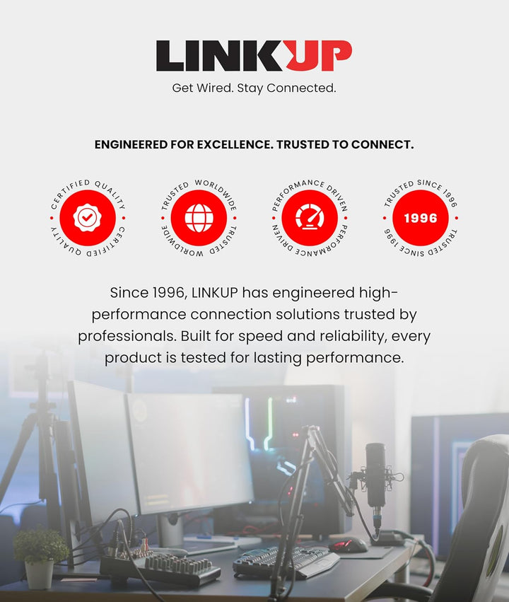 LINKUP - AVA5 PCIE 5.0 Riser-Kabel | RTX5090 RX9070 GPU Bereit | x16 128GB/s Geschwindigkeit | PCIe