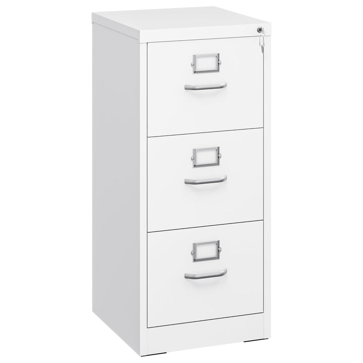 YITAHOME Aktenschrank Abschliessbar, Metall Aktenschränke mit 3 Schubladen für A4, Legal, Letter, An