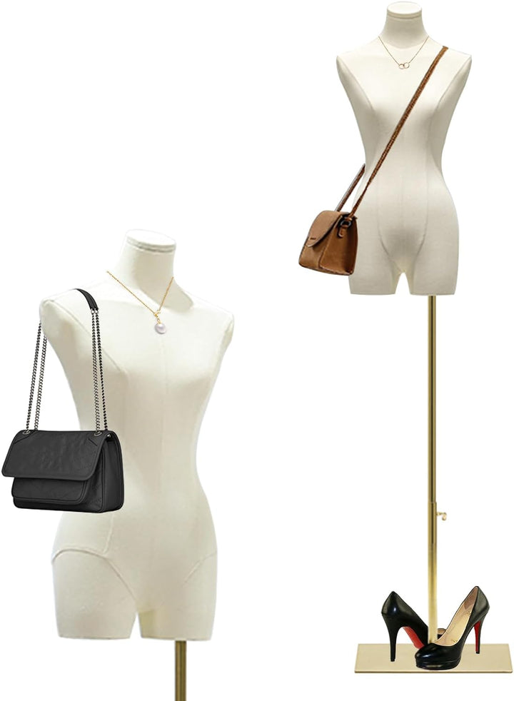 Schneiderpuppe Damenbüste Weiblich, Höhe Verstellbarer Schaufensterpuppe Körper, Mannequin mit Metal