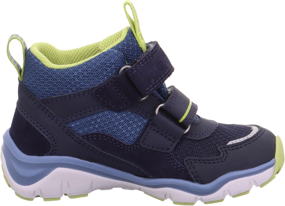 Superfit Jungen SPORT5 leicht gefütterte Gore-Tex Sneaker 24 EU Weit Blau Hellgrün 8030, 24 EU Weit